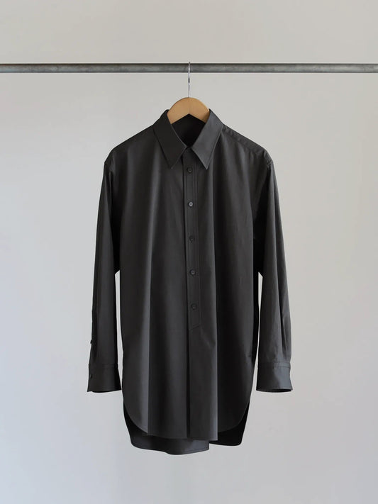irenisa-middle-length-shirt-olive-charcoal-1