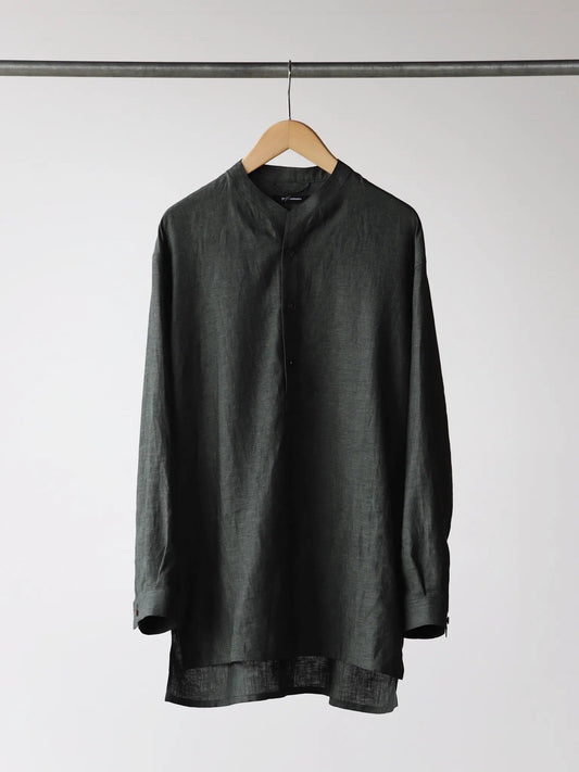 tilt-the-authentics-soft-linen-pullover-shirt-dark-green-1