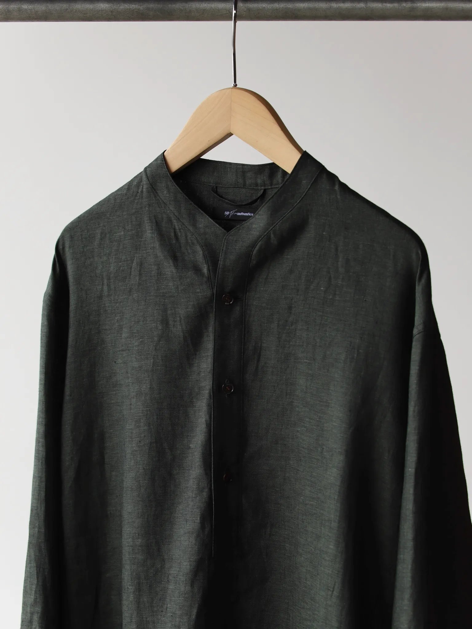 tilt-the-authentics-soft-linen-pullover-shirt-dark-green-3